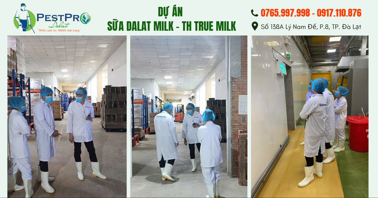 Dự Án Diệt Côn Trùng Tổng Hợp Tại CÔNG TY SỮA TH TRUE MILK DALAT
