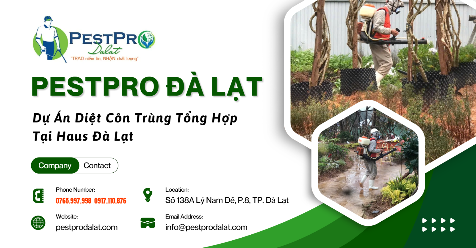 Dự Án Diệt Côn Trùng Tổng Hợp Tại Haus Đà Lạt - PESTPRO ĐÀ LẠT
