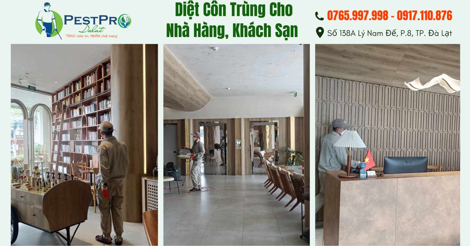 Diệt Côn Trùng Cho Nhà Hàng, Khách Sạn