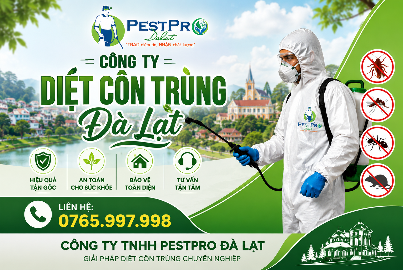 Công ty diệt côn trùng Đà Lạt