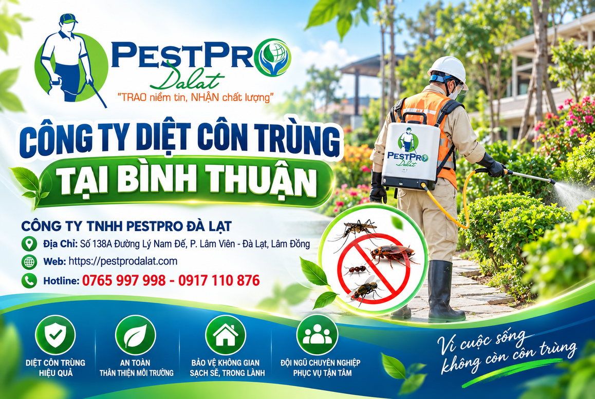 Diệt Côn Trùng Tận Gốc Bình Thuận
