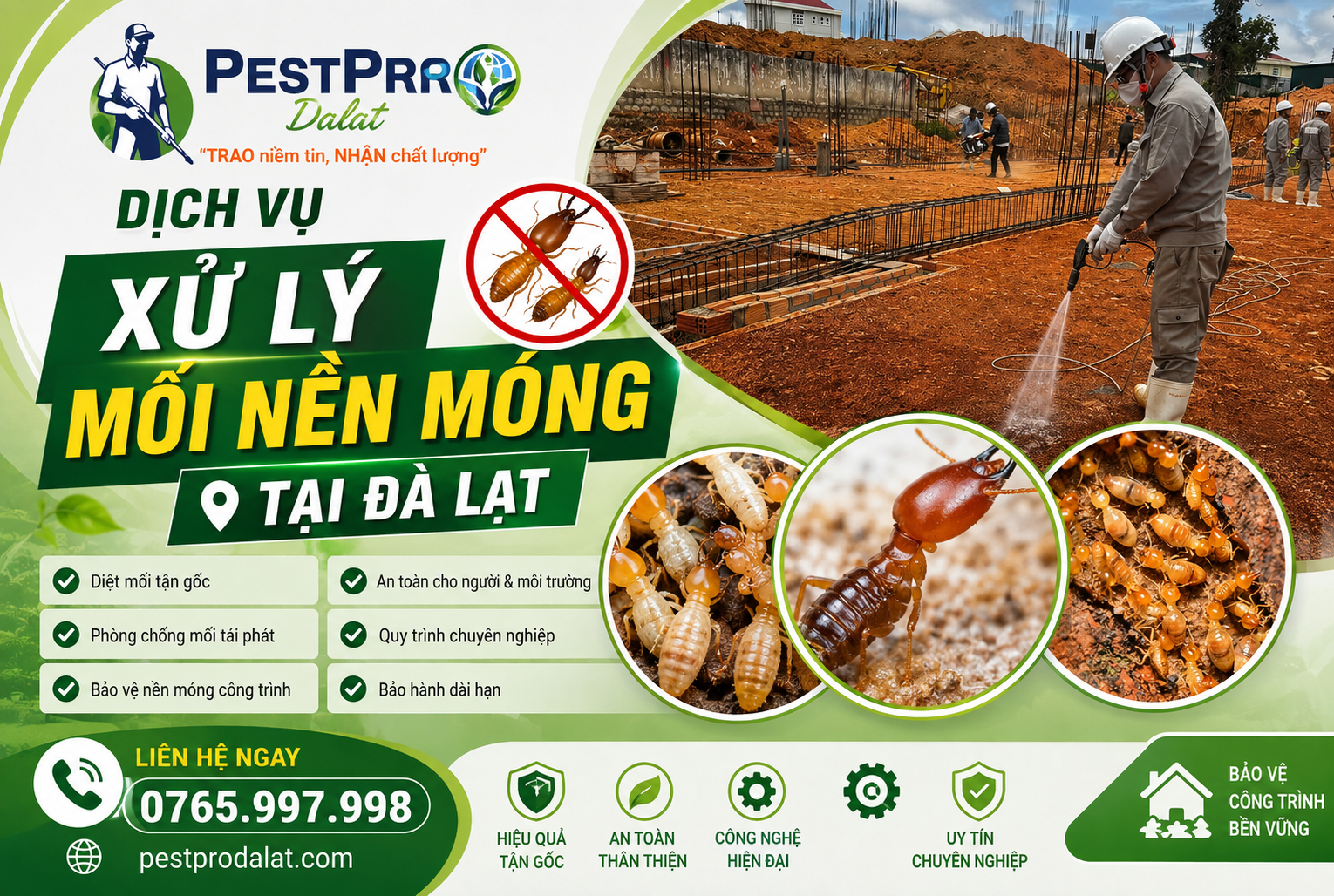 Xử Lý Mối Nền Móng Tại Đà Lạt